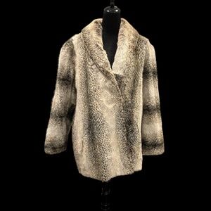 Vintage 80’s Shaytoon Faux Fur Coat M